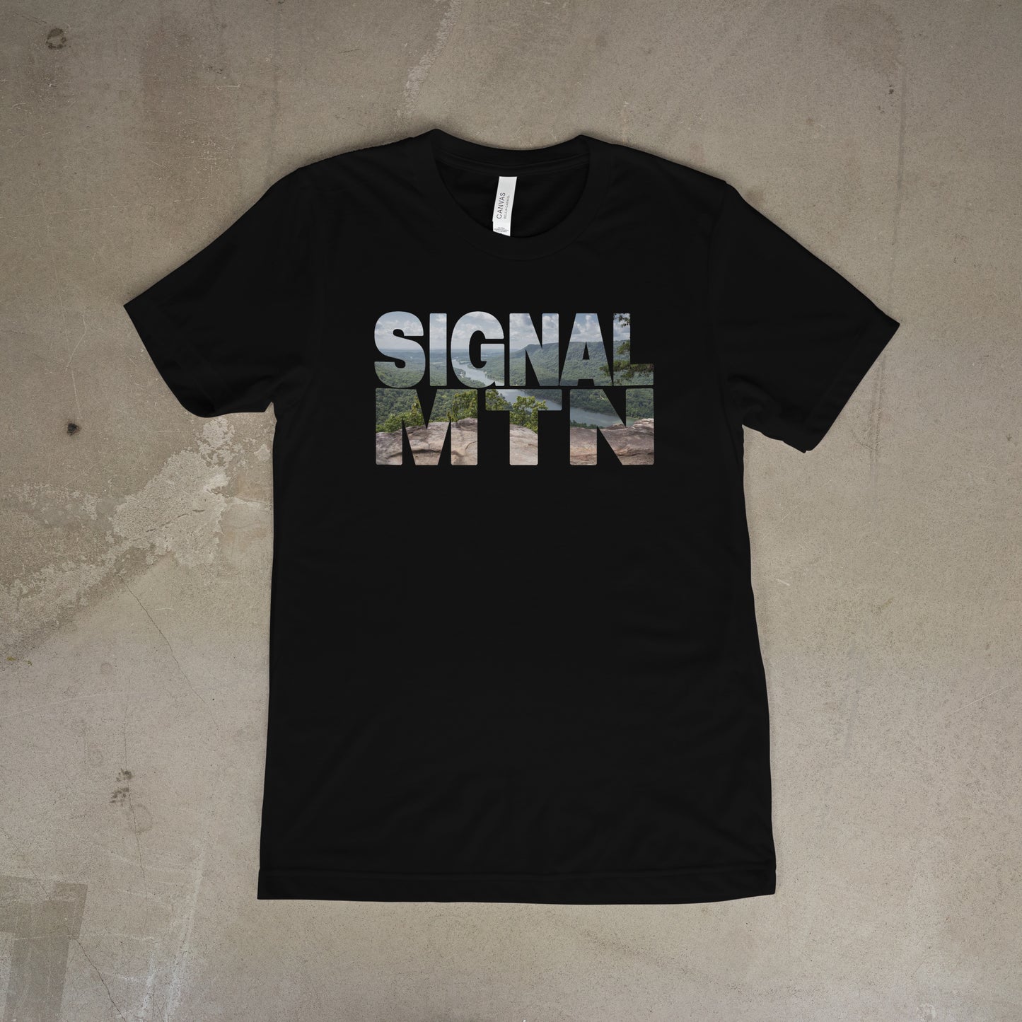 SIGNAL MTN | River View | T-Shirt | Black |Unisex