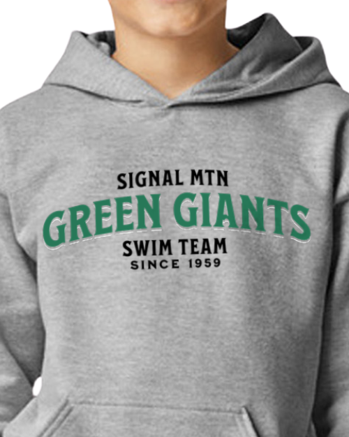 HOODIE YOUTH Signal Mountain Green Giants Unisex Maggie Mack Creative Studio