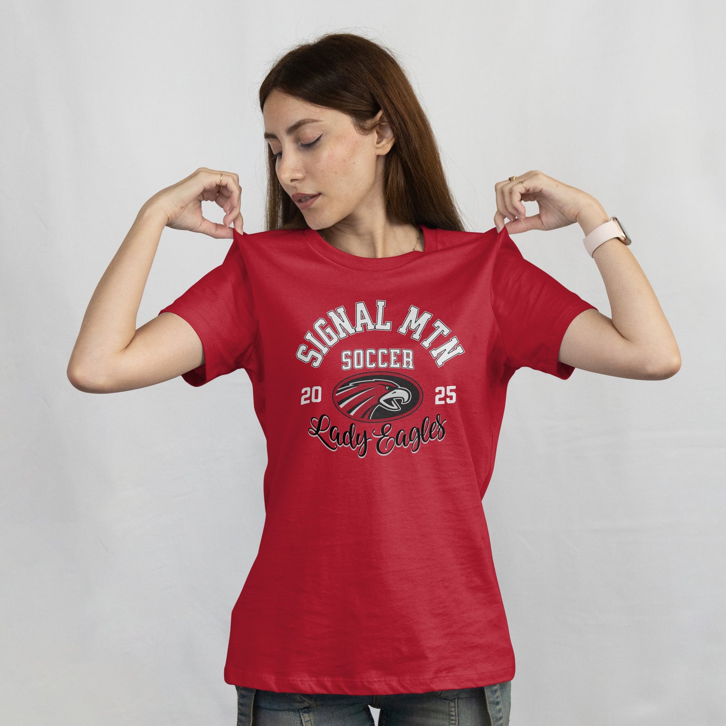 Fan-Tee Shirt | Eagle Emblem | Item #129969 | Offered in Red, Black & White