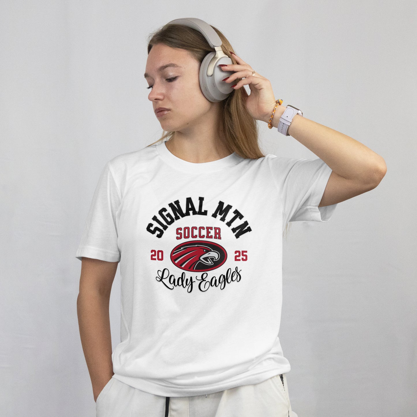 Fan-Tee Shirt | Eagle Emblem | Item #129969 | Offered in Red, Black & White