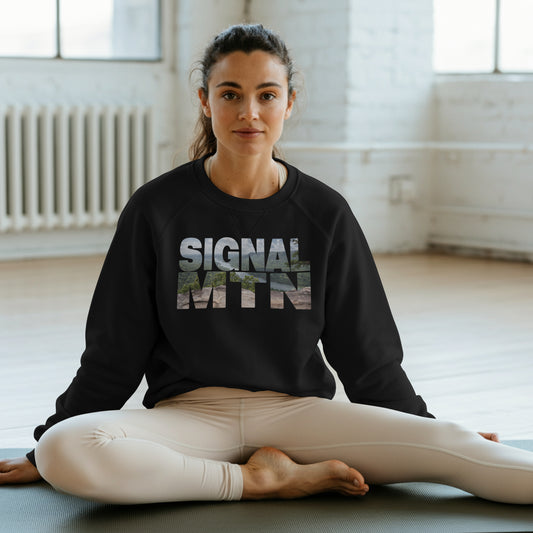 SIGNAL MTN | River View | Crewneck| Black |Unisex